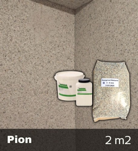 Zestaw do pionów kamienny dywan - Grunt Żywica Spoiwo Kruszywo PION na 2m2