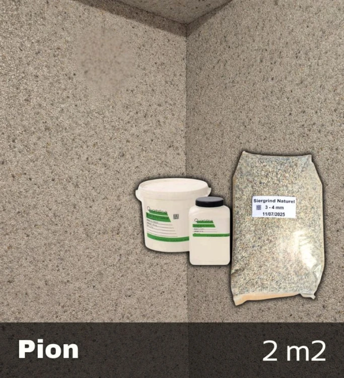 Zestaw do pionów kamienny dywan - Grunt Żywica Spoiwo Kruszywo PION na 2m2