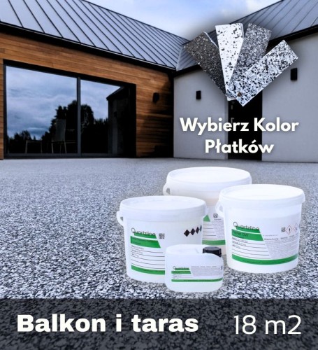 Zestaw-zywica poliasparginowa z platkami na balkonie-komplet