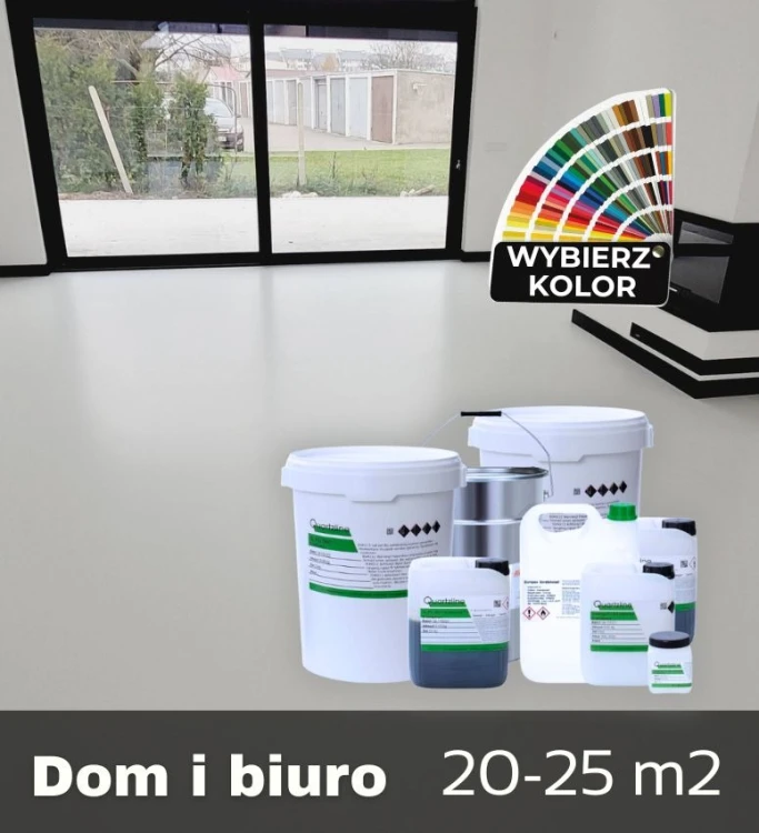 Poliuretan gotowy zestaw na 25m2 posadzka żywiczna D60