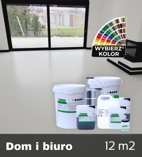 Poliuretan gotowy zestaw na 12m2 posadzka żywiczna D60.