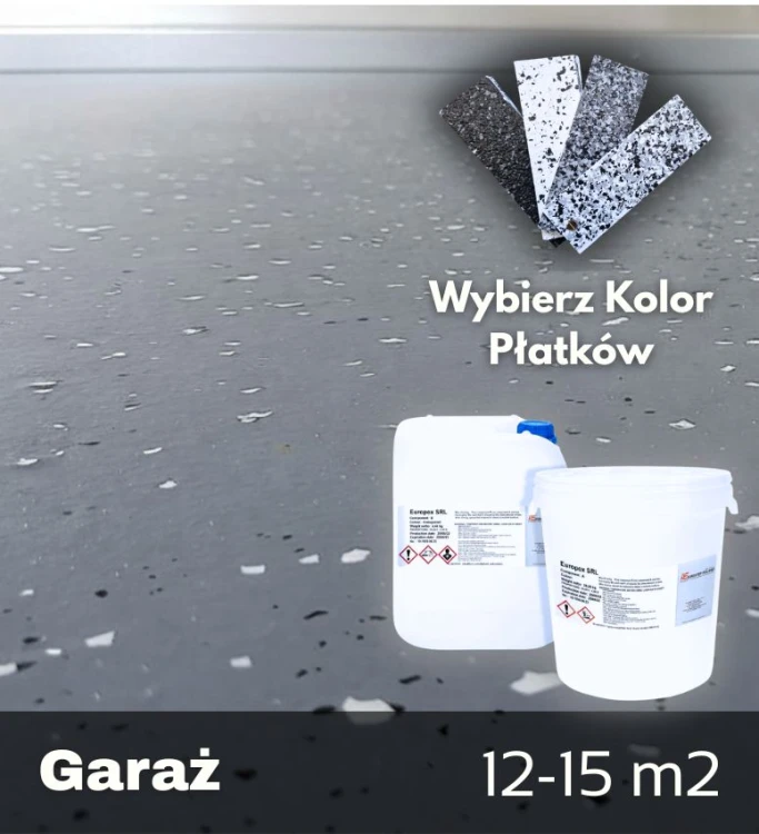 Gotowy zestaw żywicy epoksydowej z płatkami, grafit-zdjecie-głowne