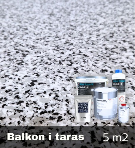 Zestaw żywic na balkon i taras 5m2
