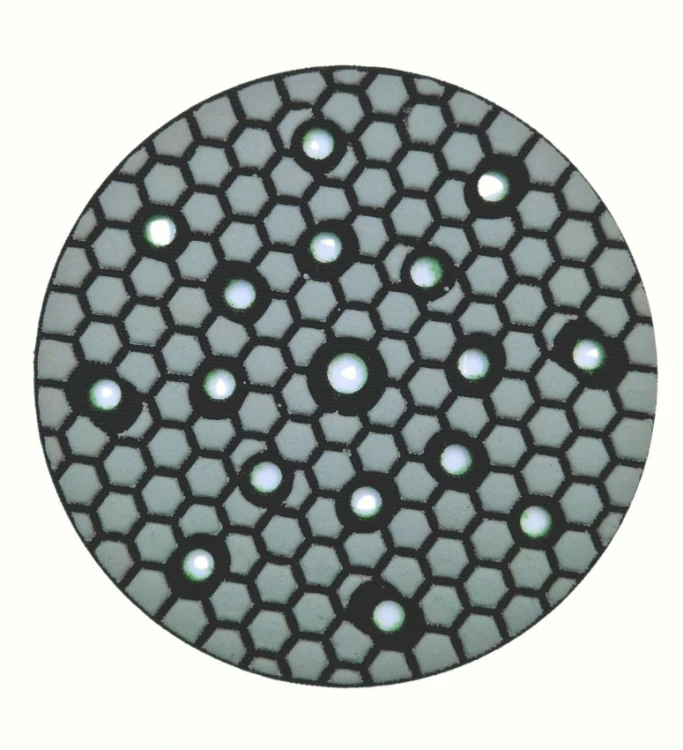 Pad polerski Hexa plaster miodu 150mm z dziurami.jpg
