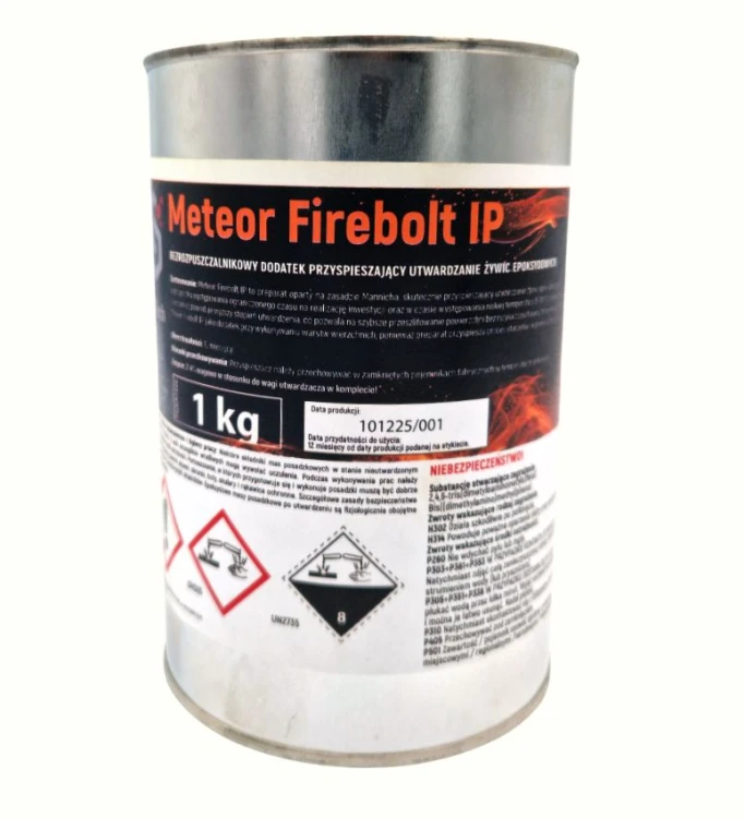 Meteor Firebolt IP dodatek przyspieszający do żywic epoksydowych 1 kg.jpg