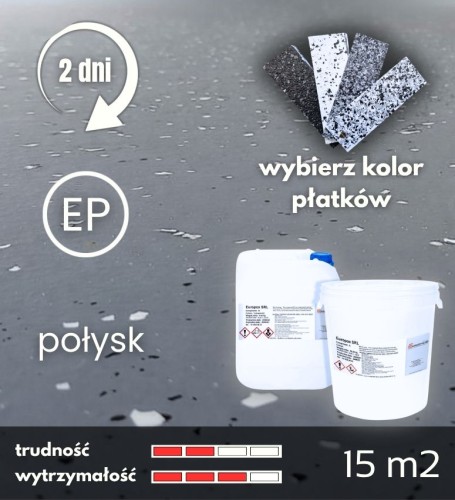Zestaw żywic epoksydowych delikatny zasyp płatków do garażu, warsztatu, magazynu SEMIFLAKE 15m2.jpg
