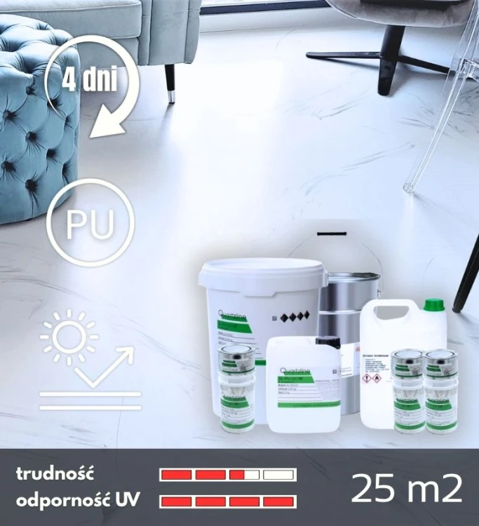 Zestaw żywic poliuretanowych, efekt imitacja marmuru, kolor biały + szary, do domu i biura, 25m2.jpg