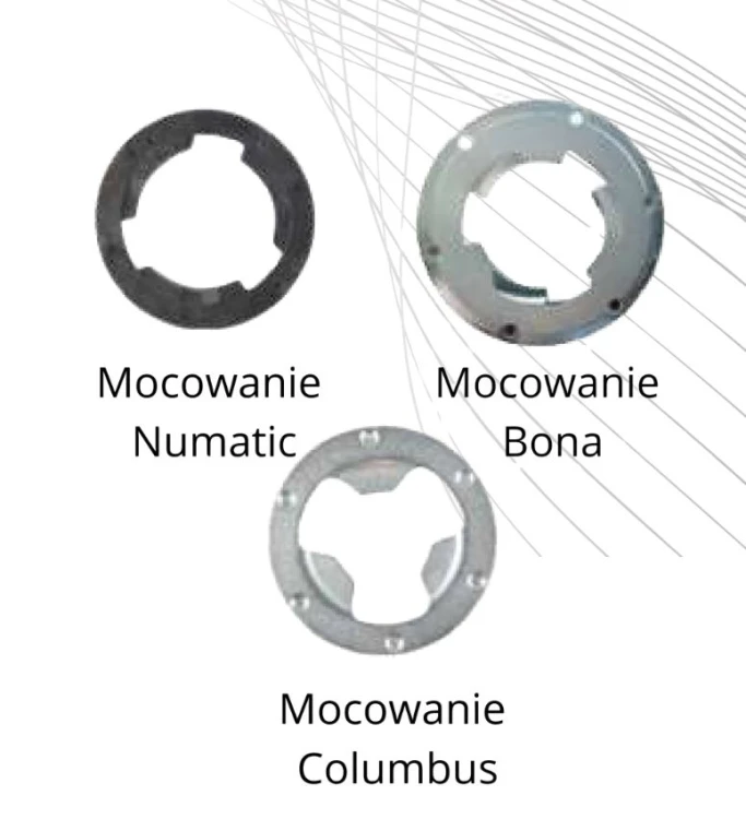 Mocowania do Adaptera Diamtronic do szlifierek i maszyn do posadzek