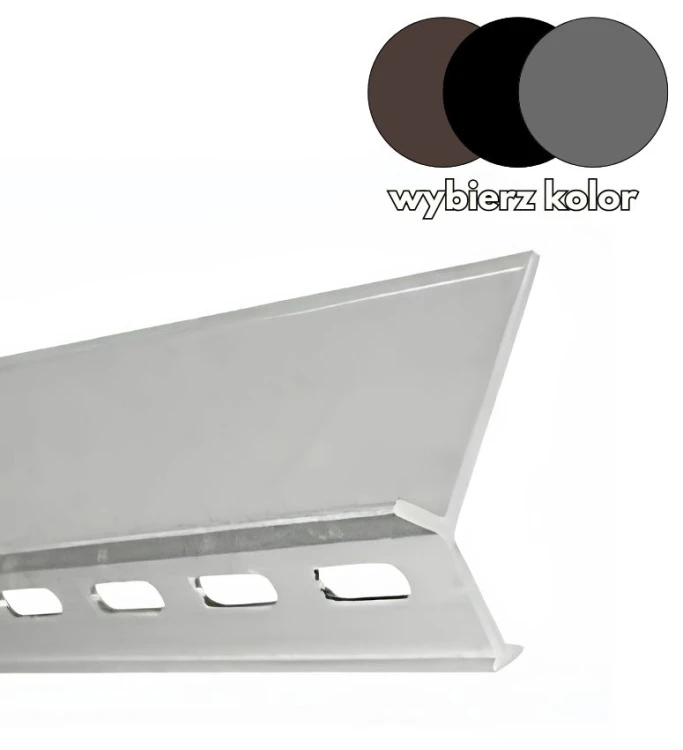 Listwa Schodowa Aluminium Typ V 2m DRENAŻ Surowa wykończenie schodów.jpg