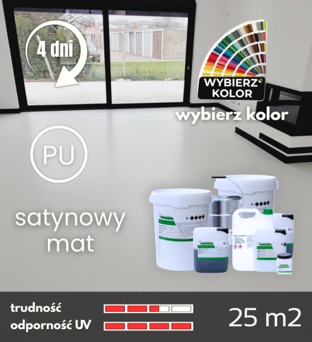 Zestaw żywic poliuretanowych wylewanych na gładko, dowolny kolor do domu i biura, DECO D60 25m2.png