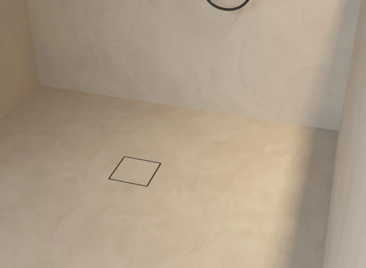 Odpływ punktowy I-DRAIN Liquid Square White 150 × 150 mm – aranżacja producenta
