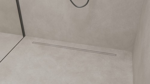 Odpływ liniowy I-DRAIN Liquid AIR White – 70, 80, 90 cm – aranżacja producenta
