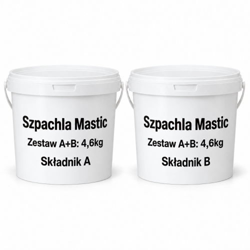 Szpachla Mastic 4,6 kg - składniki A i B