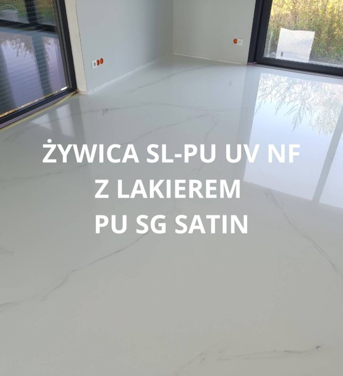 posadzka z żywicy poliuretanowej lakier satynowy