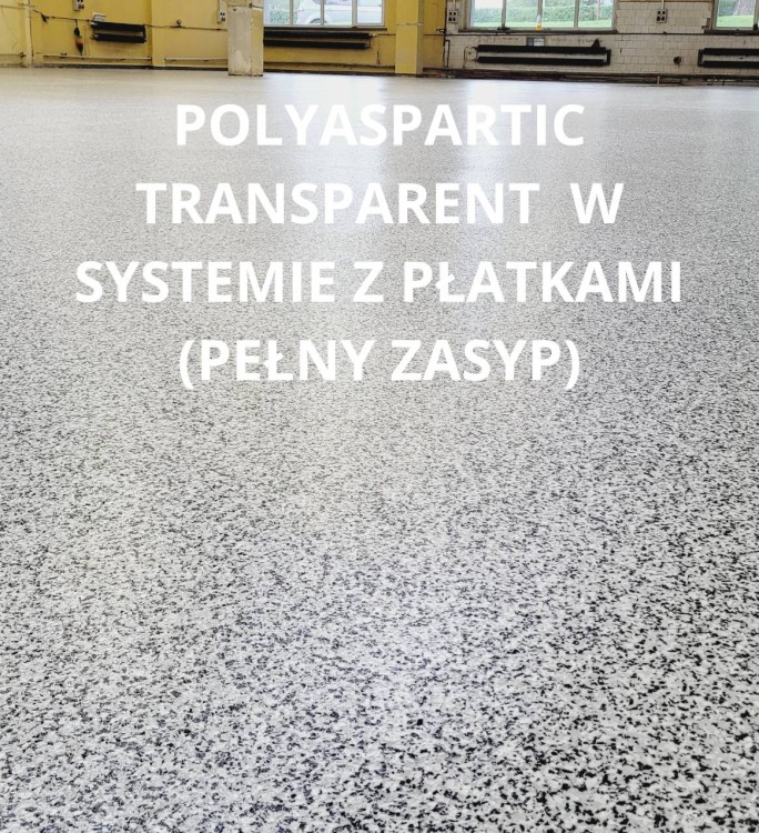 żywica poliasparginowa z płatkami dekoracyjnymi Polyaspartic