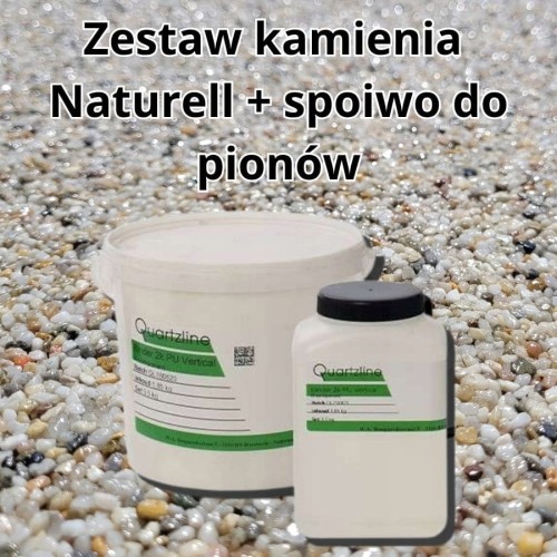 Zestaw do pionów kamienny dywan - Grunt Żywica Spoiwo Kruszywo PION na 2m2