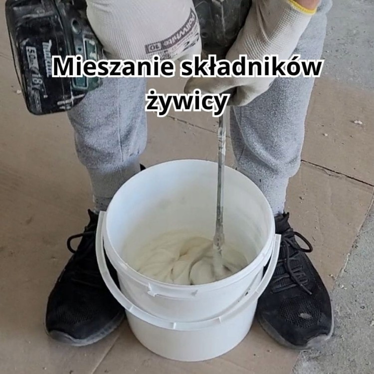 Zestaw do pionów kamienny dywan - Grunt Żywica Spoiwo Kruszywo PION na 2m2