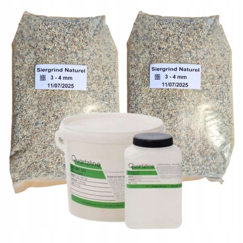 Zestaw kamienny dywan na 3,5m2 - Żywica Spoiwo Kruszywo Naturalne