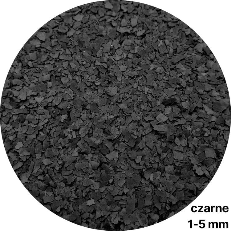 Płatki dekoracyjne Resico w kolorze czarnym wielkość 1-5mm