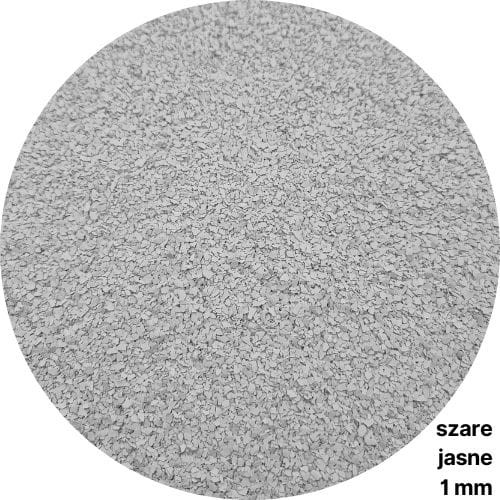 Płatki dekoracyjne Resico w kolorze szarym jasnym wielkość 1mm