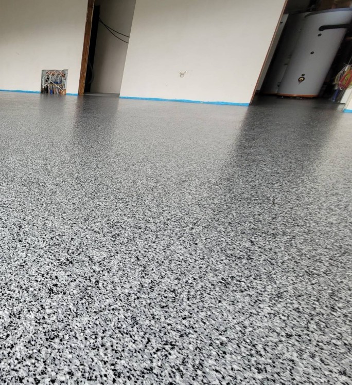 płatki dekoracyjne do posadzek szare