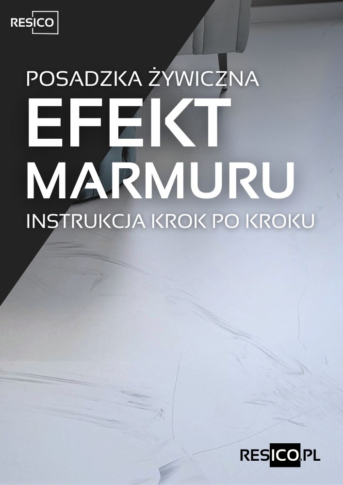 Posadzka żywiczna poliuretanowa z efektem marmuru instrukcja wykonania krok po kroku Resico