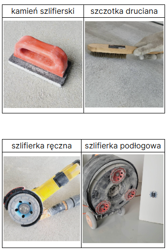narzędzia do szlifowania jastrychu