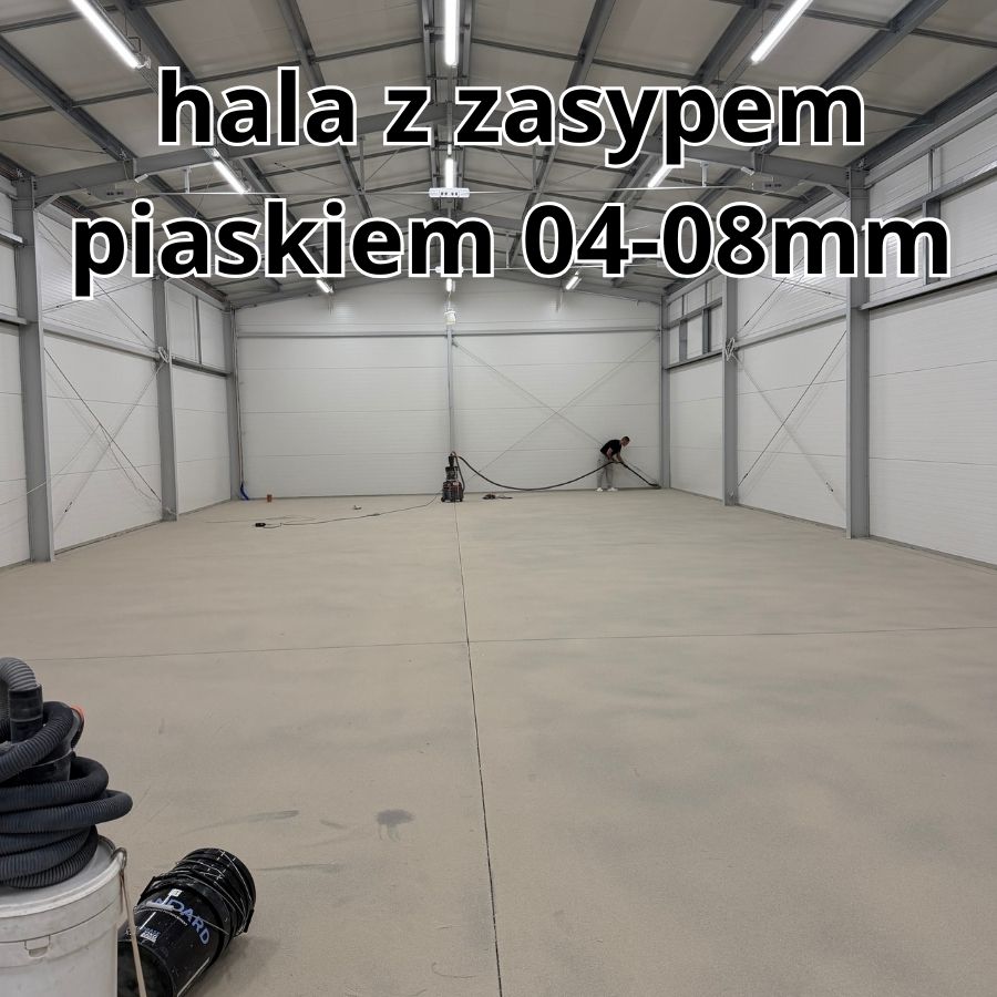 Hala z zasypem piaskiem 0,4-0,8mm