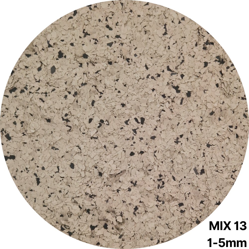 Płatki dekoracyjne POSARO MIX 13 1–5 mm – widok luźnych płatków