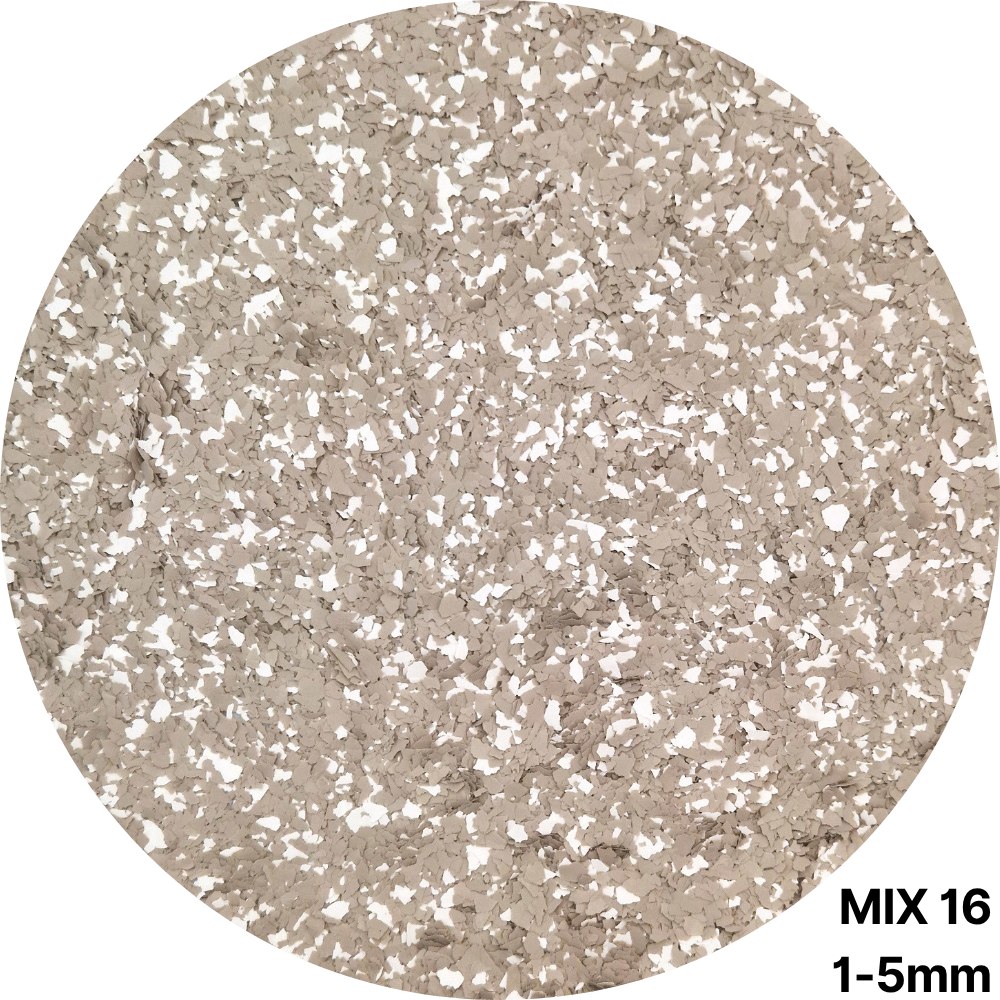 Płatki dekoracyjne POSARO MIX 16 1–5 mm – widok luźnych płatków