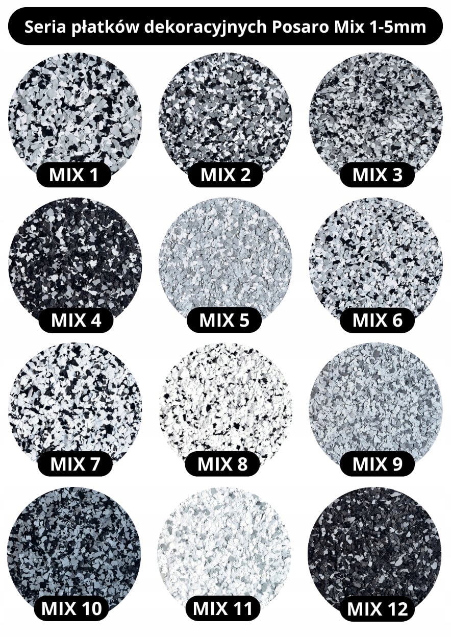 Katalog mieszanek POSARO MIX 1–12 – płatki 1–5 mm